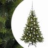 vidaXL Umel&yacute; vianočn&yacute; stromček s vianočn&yacute;mi guľami 120 cm 150 LED