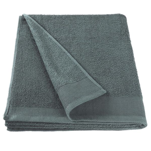 vidaXL Sprchové uteráky 5 ks zelené 70x140 cm bavlnené 450 g/m2