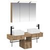 vidaXL Set kabinetov do k&uacute;peľne 4 pcs Dub artisan 100 x 14,5 x 70 cm