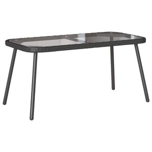 vidaXL Konferenčn&yacute; stol&iacute;k Čierna 90 x 45 x 43 cm polyratan