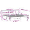 vidaXL Posteľ bez matraca biela 200x200 cm mas&iacute;vna borovica