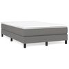 vidaXL Posteľn&yacute; r&aacute;m s boxspringom tmavosiv&aacute; 120x200 cm l&aacute;tka