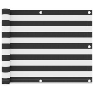 vidaXL Balk&oacute;nov&aacute; mark&iacute;za, antracit a biela 75x500 cm, oxfordsk&aacute; l&aacute;tka