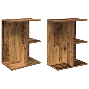 vidaXL Nočn&eacute; stol&iacute;ky 2 ks star&eacute; drevo 46,5x29x61 cm kompozitn&eacute; drevo
