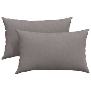 vidaXL Vank&uacute;&scaron;e na pohovku 2 pcs Sivohned&aacute; 50 x 30 cm l&aacute;tka