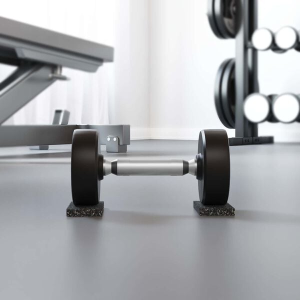 vidaXL Gumená valec Čierna Guma