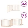 vidaXL Br&aacute;na pre psa s dverami sklad. 8 panelov 640 cm topoľov&eacute; drevo