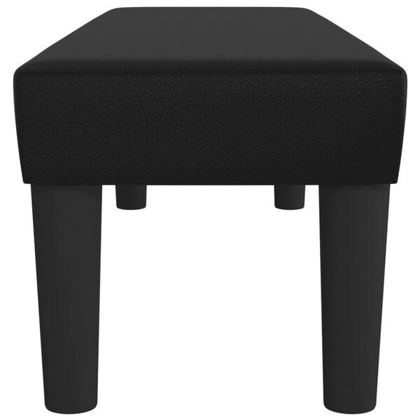 vidaXL Lavička čierna 100x30x30 cm umel&aacute; koža