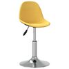 vidaXL Otočn&eacute; jed&aacute;lensk&eacute; stoličky 2 ks horčicovo-žlt&eacute; l&aacute;tkov&eacute;