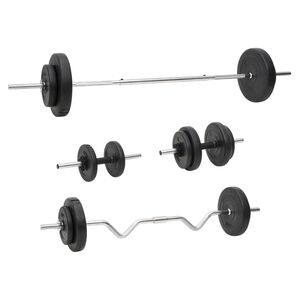 vidaXL Z&aacute;važia na obojručn&uacute; a jednoručn&uacute; činku 60 kg