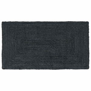 vidaXL Kusov&eacute; koberce Obdĺžnikov&yacute; Tmavosiv&aacute; 60 x 110 cm Juta