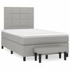 vidaXL Boxspring posteľ s matracom bledosiv&aacute; 120x190 cm l&aacute;tka