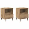 vidaXL Nočn&yacute; stol&iacute;k so z&aacute;suvkou 2 pcs Remeseln&yacute; dub 40 x 35 x 50 cm