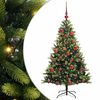 vidaXL Umel&yacute; vianočn&yacute; stromček s kĺbmi 150 LED Zelen&aacute; 150 cm PVC a PE