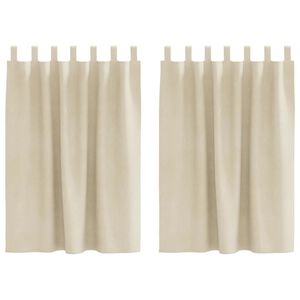 vidaXL Zatemňovacie z&aacute;vesy 2 ks Kr&eacute;mov&aacute; 140 x 140 cm Zamat