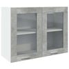 vidaXL Z&aacute;vesn&aacute; presklen&aacute; skrinka &ldquo;Lyon&rdquo; Concrete Grey 80x31x60 cm