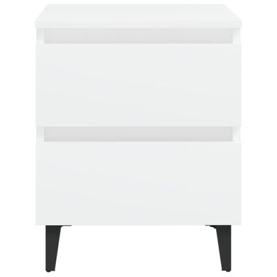 vidaXL Nočný stolík, biely 40x35x50 cm, kompozitné drevo