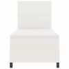 vidaXL Posteľ s pružinovým rámom Krémová a biela 203 x 80 x 128 cm