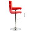 vidaXL Barov&aacute; stolička, červen&aacute;, umel&aacute; koža