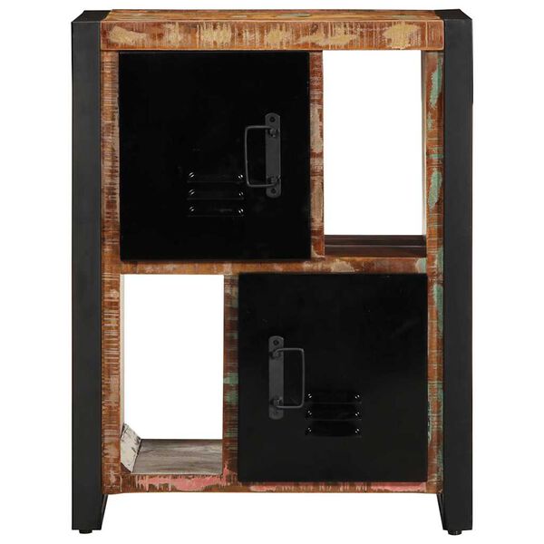 VidaXL Príborník Viacfarebný 55x35x70 cm Rekultivované masívne drevo