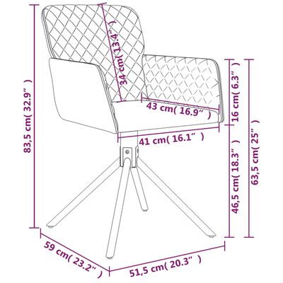 vidaXL Otočné jedálenské stoličky 2 ks čierne zamatové