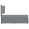 vidaXL Boxspring posteľ s matracom svetlosiv&aacute; 100x200 cm l&aacute;tka