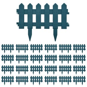 vidaXL Obruba tr&aacute;vnika 25 ks, zelen&aacute; 10 m, PP