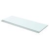 vidaXL Poličky 2 ks panel z priehľadn&eacute;ho skla 70x25 cm