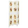 vidaXL Romdivider Panel Biela 106 x 165 cm MDF