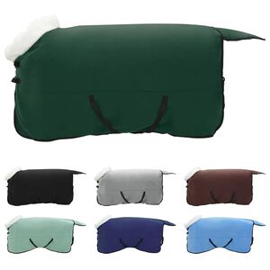 vidaXL Pl&aacute;&scaron;ť pre kone Pln&aacute; tmavozelen&aacute; 155 cm Pol&aacute;rna fleece