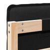 vidaXL Čal&uacute;nen&eacute; čelo postele s čelnou doskou Pr&iacute;rodn&aacute; a čierna 150 cm