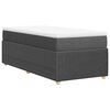 vidaXL Boxspring posteľ s matracom tmavosiv&aacute; 100x200 cm l&aacute;tka