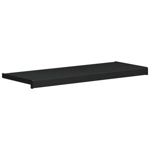 vidaXL Parapetn&eacute; dosky Čierne s drevenou text&uacute;rou 100 x 30 x 4,5 cm