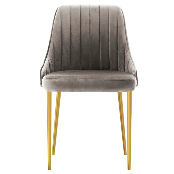 vidaXL Jed&aacute;lensk&eacute; stoličky 6 ks bledosiv&eacute; zamatov&eacute;