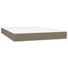 vidaXL Boxspring posteľ s matracom sivohned&yacute; 140x190 cm l&aacute;tka