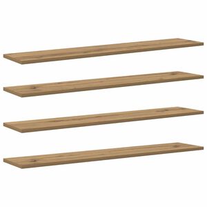 vidaXL Polica na knihy 3 &uacute;rovn&iacute; 4 ks 100 x 20 x 1,5 cm Hned&aacute;