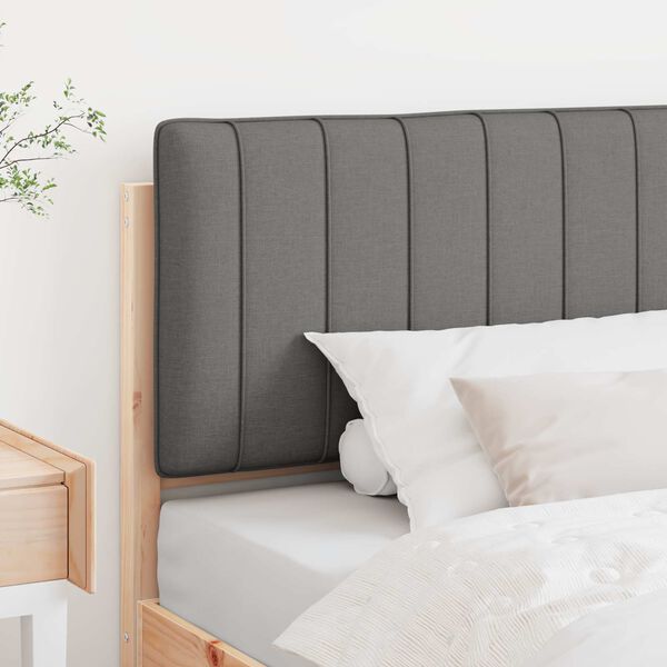 vidaXL Čal&uacute;nen&eacute; čelo postele s čelnou doskou Hned&aacute; a svetlosiv&aacute; 100 cm