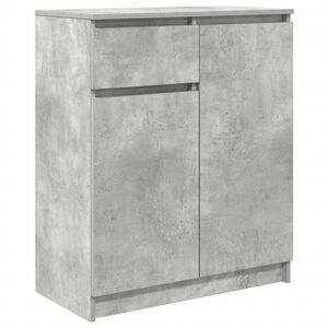 vidaXL Komoda so z&aacute;suvkou, bet&oacute;novo siv&aacute; 71x35x84 cm, kompozitn&eacute; drevo