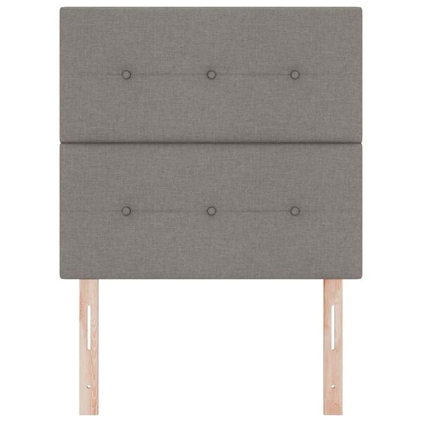 vidaXL Zadn&eacute; čelo s čelnou doskou Sivohned&aacute; 90 cm Umel&aacute; koža