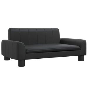 vidaXL Pelech pre psa čierny 70x45x30 cm umel&aacute; koža