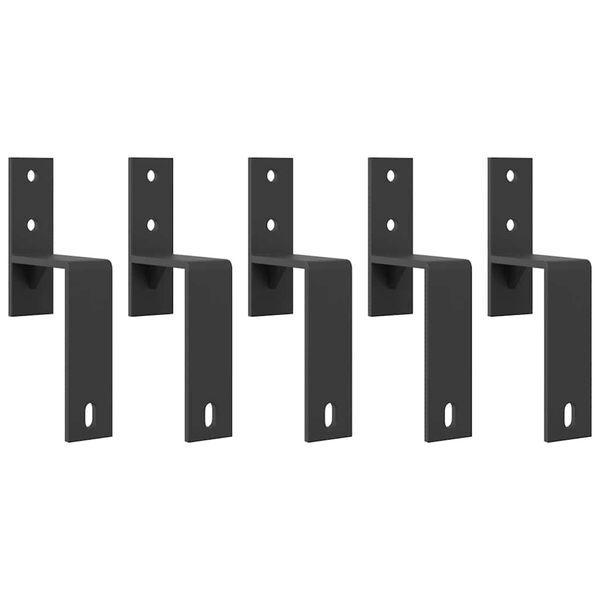 vidaXL Kovanie na posuvn&eacute; dvere čierne 200 cm oceľov&eacute;