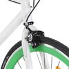vidaXL Bicykel s pevným prevodom bielo-zelený 700c 59 cm