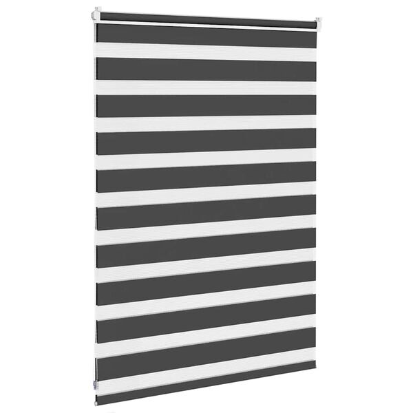 vidaXL Zebra roleta čierna 100x100 cm &scaron;&iacute;rka l&aacute;tky 95,9 cm polyester