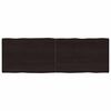vidaXL Stolov&aacute; doska tmavohned&aacute; 180x60x(2-4)cm o&scaron;etren&yacute; mas&iacute;v hrany