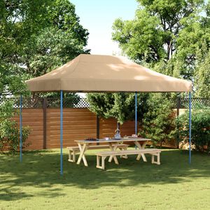 vidaXL Skladac&iacute; pop-up p&aacute;rty stan b&eacute;žov&yacute; 410x279x315 cm