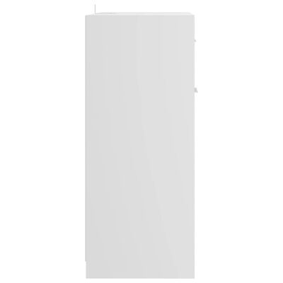 vidaXL Skrinka do kúpeľne, lesklá biela 60x33x80 cm, drevotrieska