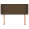 vidaXL Čelo postele so z&aacute;hybmi tmavohend&eacute; 83x16x78/88 cm l&aacute;tka