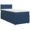 vidaXL Posteľ boxspring s matracom Modr&aacute; 100 x 200 cm L&aacute;tka