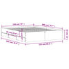 vidaXL Posteľný rám so zásuvkami hnedý dub 150x200 cm kompozitné drevo