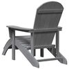 vidaXL Adirondack stolička Svetlosiv&aacute; 82 x 74 x 92 cm HDPE